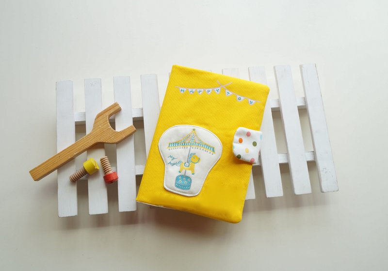 手绘旋转木马生日礼宝宝手册套/手帐 扣带更改为磁扣 - 其他 - 其他材质 多色