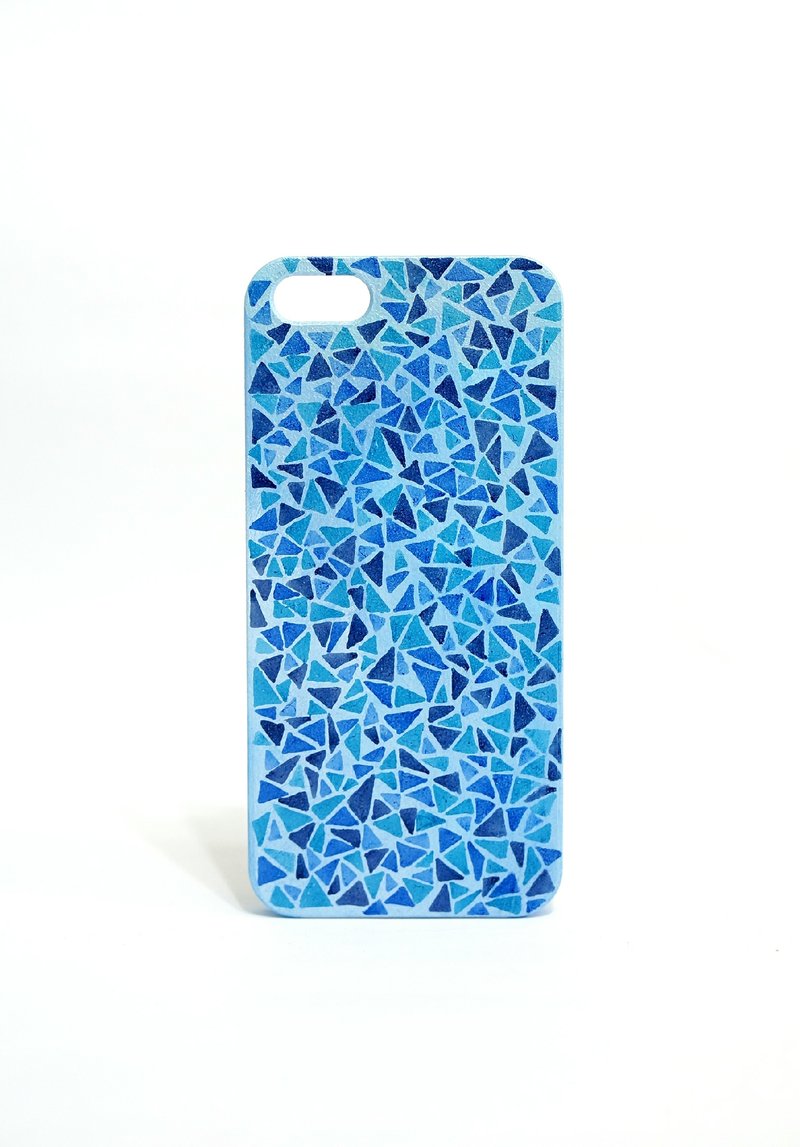 【三角思维 About Love 】iphone 5/5S 手绘手机殻 - 手机壳/手机套 - 塑料 蓝色