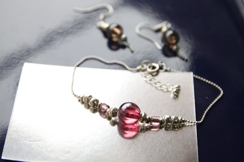 红色果冻珠子手链 - 手链/手环 - 其他材质 红色