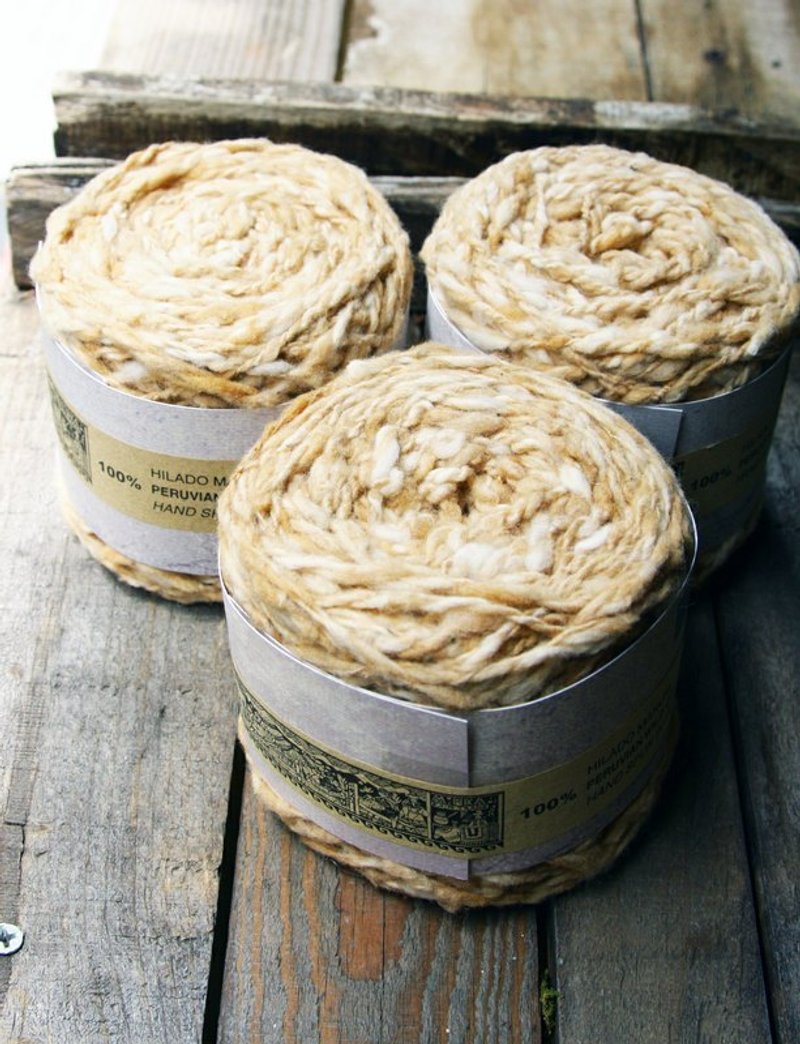 手捻有机棉线＿浅 - 编织/刺绣/羊毛毡/裁缝 - 棉．麻 金色