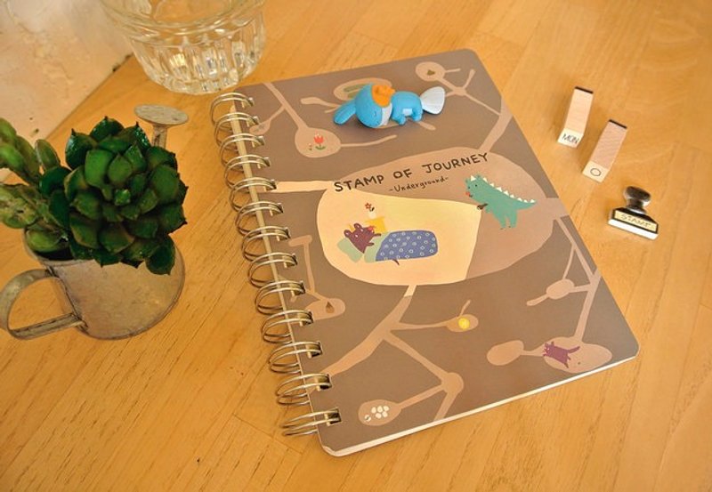 迪梦奇 Stamp of Journey 探险集章本 v.2 - 地底 - 笔记本/手帐 - 纸 咖啡色
