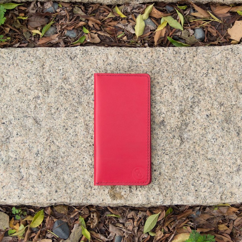 DUAL- 头层牛皮商务护照夹 - 气质红 - 护照夹/护照套 - 真皮 红色