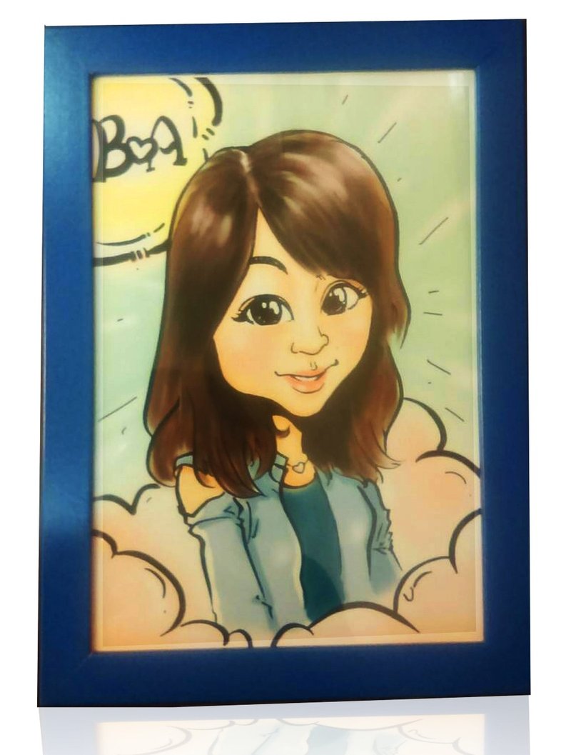 GiftPaint 框住爱情绘幸福&定制肖像画 【单人肖像价】 - 订制画像 - 其他材质 咖啡色