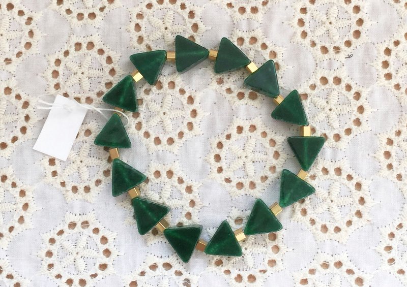 一圈绿柠檬（手圈） - 手链/手环 - 宝石 绿色