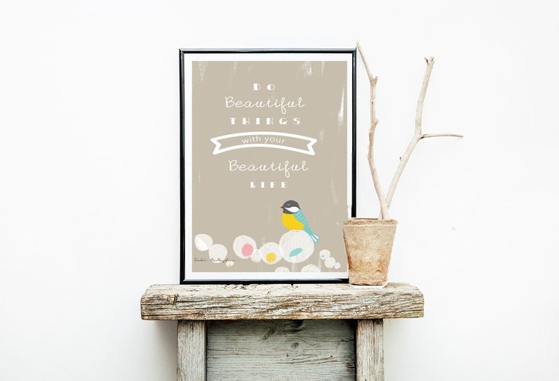 插画原作 － 漂亮人生 - 墙贴/壁贴 - 纸 多色