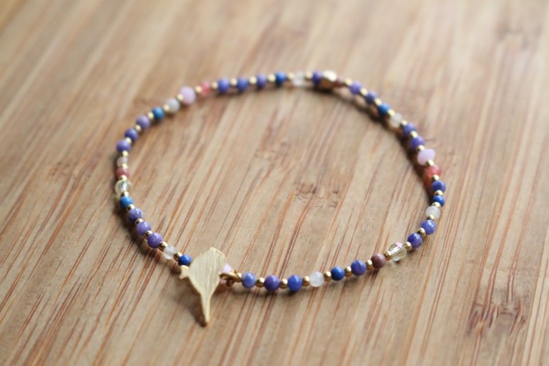 <☞ HAND IN HAND ☜> 苏打石-午睡 手环 (0636) - 手链/手环 - 宝石 蓝色