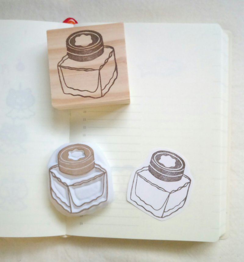 小万墨水瓶 - 印章/印台 - 橡胶 白色