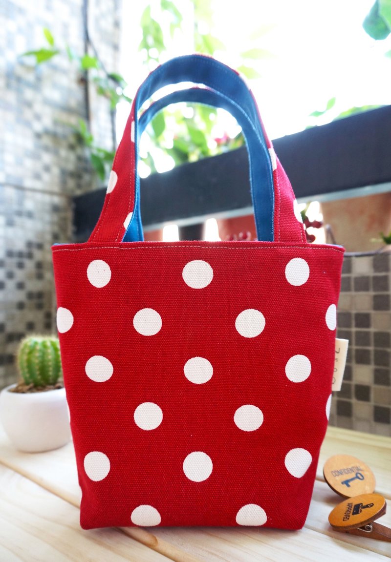 经典红白水玉双面午休袋 - 手提包/手提袋 - 其他材质 红色