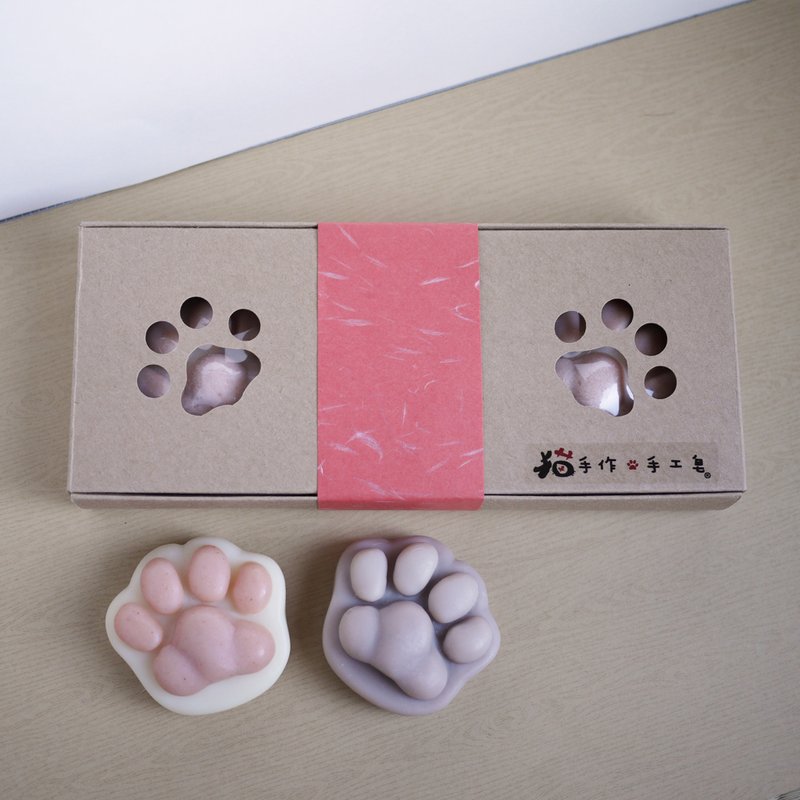 平安净身礼盒组 | 猫手作 | 艾草 + 白猫掌皂 - 沐浴用品 - 植物．花 白色