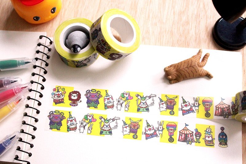 傻帽家族马戏团*纸胶带 - 纸胶带 - 纸 