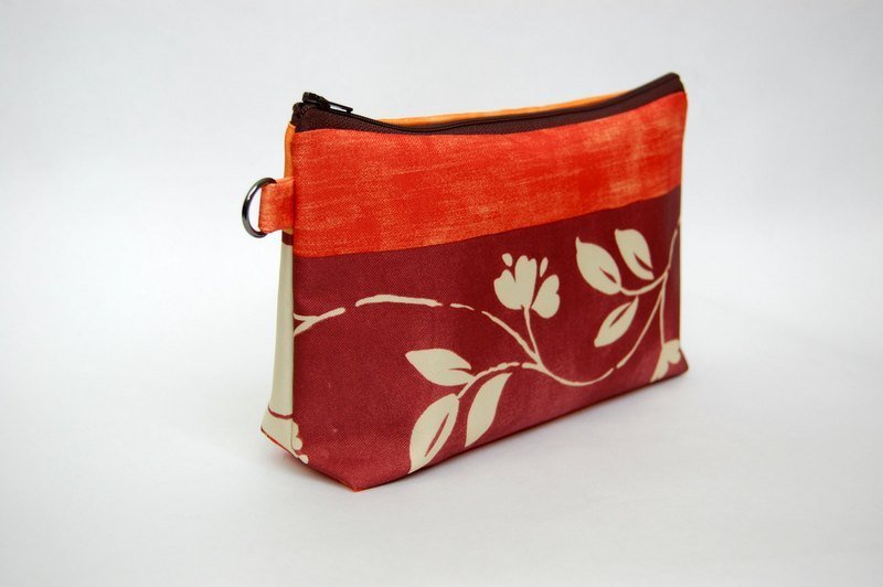 Casual-life 手作时尚大容量化妆包/笔袋 - 其他 - 其他材质 橘色
