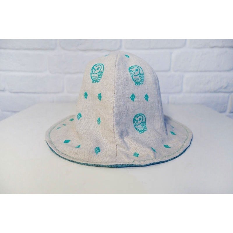 动物系列_猫头鹰智慧姐 花苞渔夫帽 湖水绿款 - 帽子 - 其他材质 多色