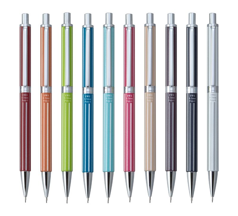 【过季品出清】IWI Candy Bar直线自动铅笔 #10色可选 - 铅笔/自动铅笔 - 其他金属 多色