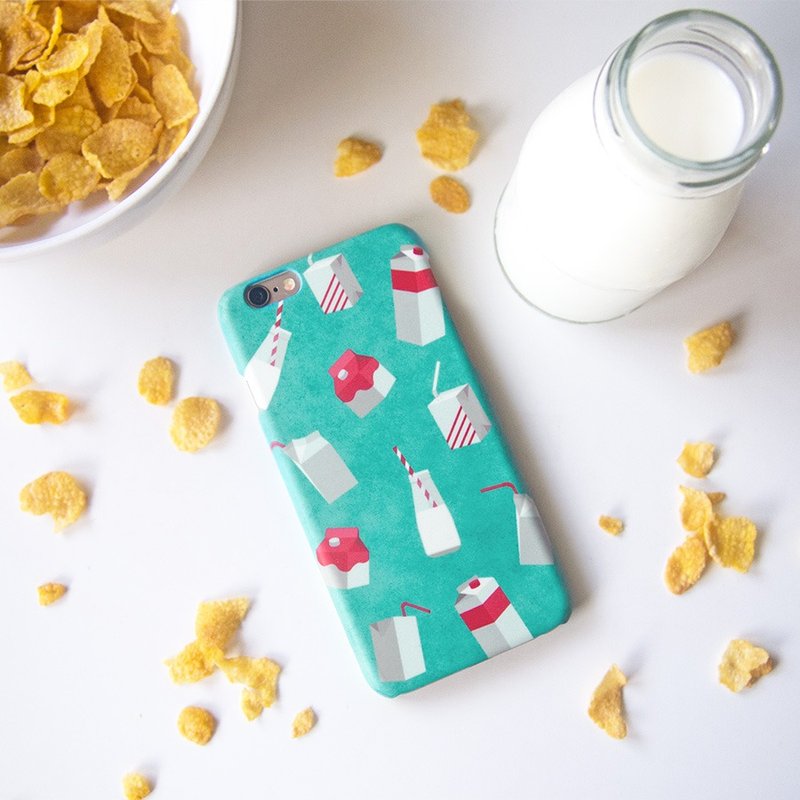 多喝牛奶才会长高::手机壳 - 手机壳/手机套 - 塑料 蓝色