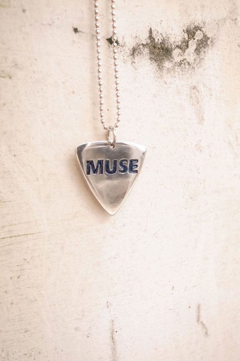 Simply Music系列~纯银最喜爱的乐团匹克项炼 - 项链 - 其他金属 灰色