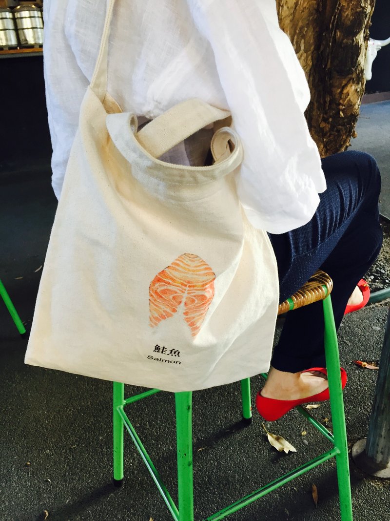 鲑鱼 帆布包 - 侧背包/斜挎包 - 其他材质 