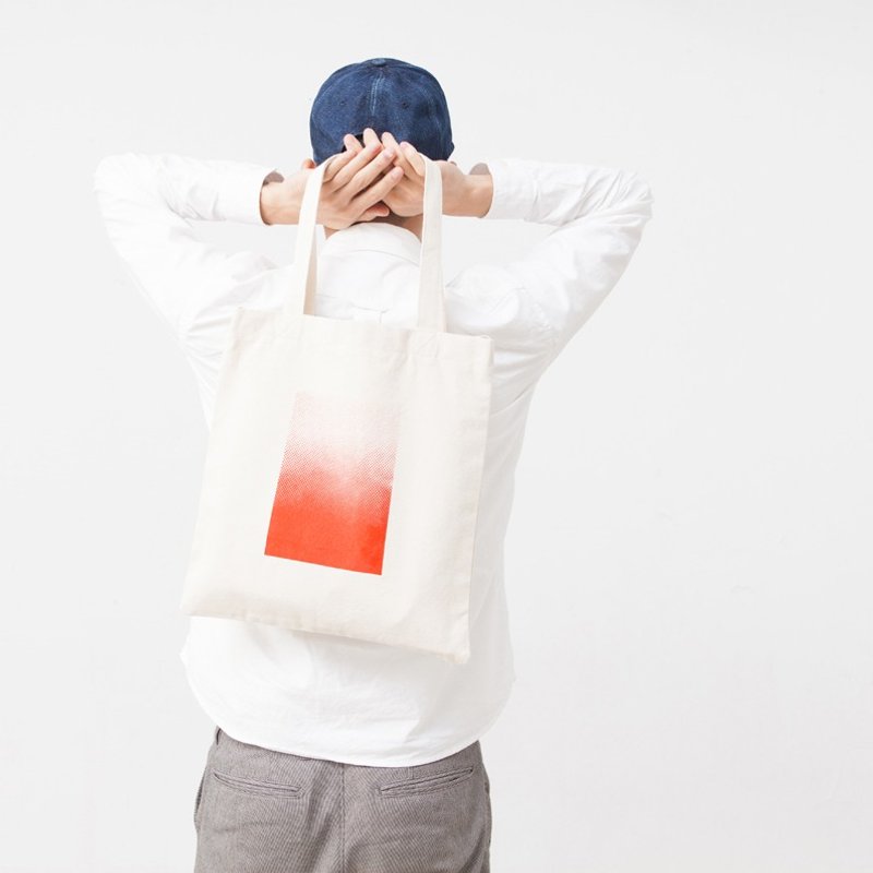 红色票渐层手提肩揹两用购物袋 - 侧背包/斜挎包 - 其他材质 红色