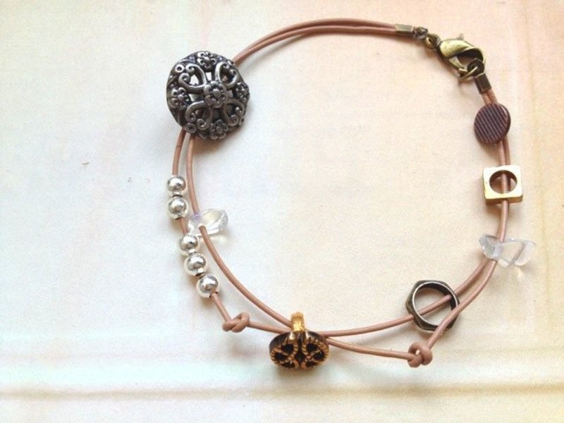 ﹉karbitrary﹉ ▲ 小小的宇宙. 手鋉/手环   情人节 礼物 - 手链/手环 - 其他金属 咖啡色