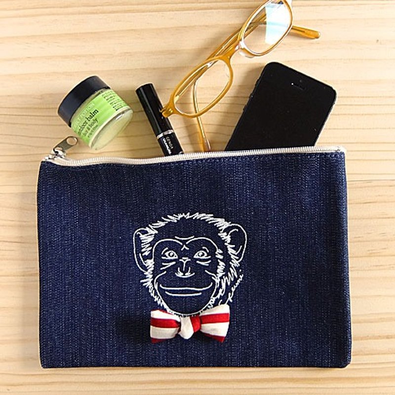 猴子化妆包 - 化妆包/杂物包 - 其他材质 蓝色