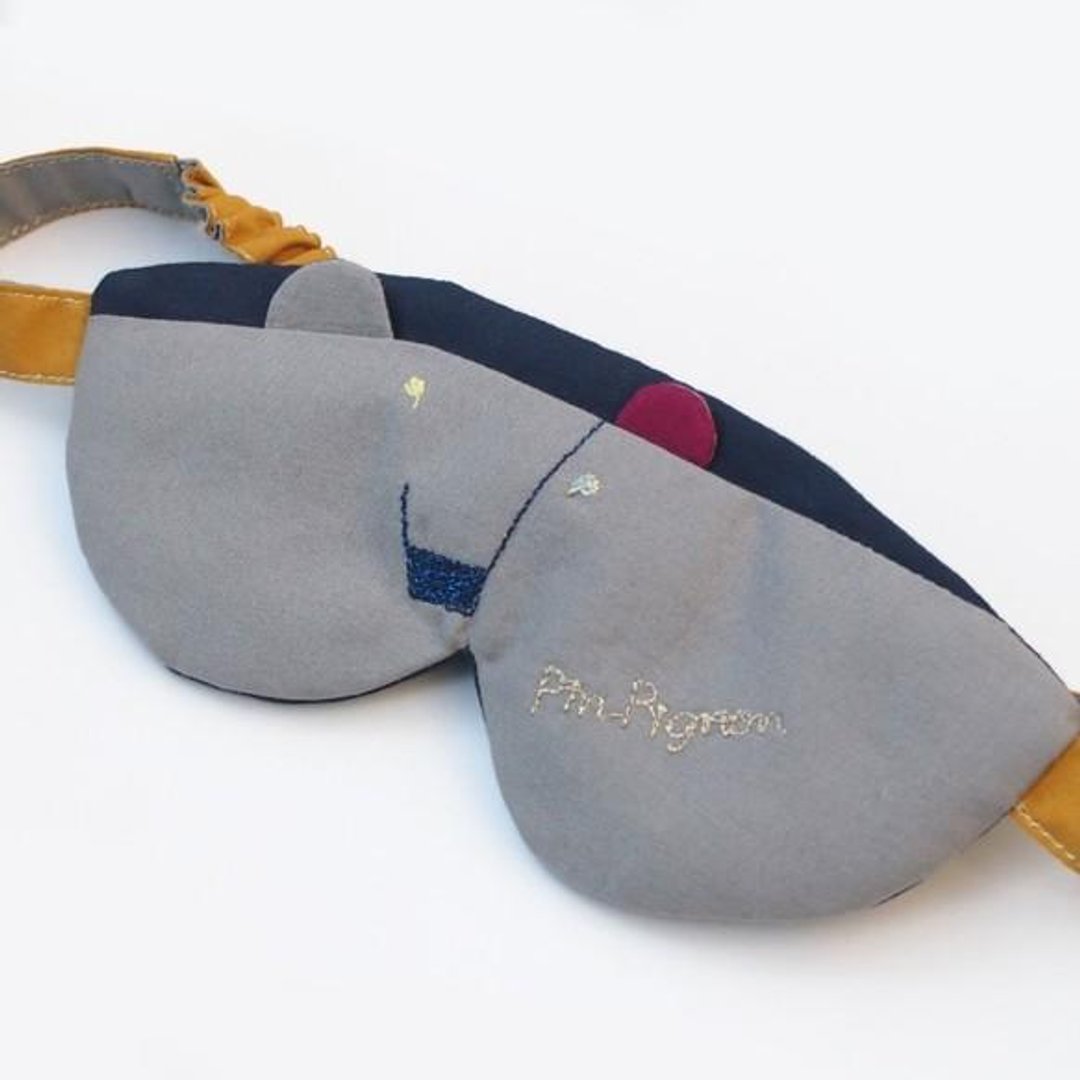 Animal eye mask 005 [Made to order] - 其他 - 棉 灰色