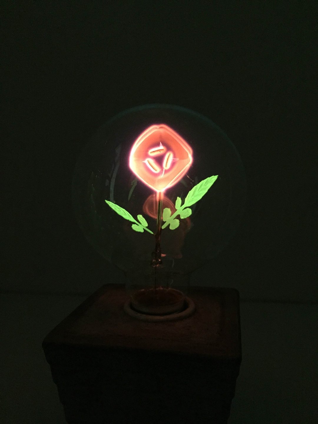 ▍劲空间设计 ▍玫瑰花款-爱迪生复古钨丝灯泡-220V - 灯具/灯饰 - 玻璃 红色