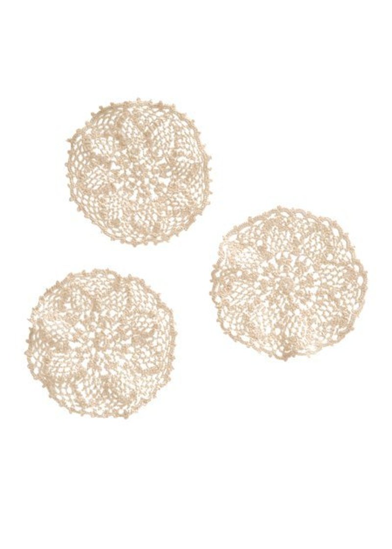 地球树Fair trade&Eco-“家居系列”-手编蕾丝杯垫(3个一组) - 杯垫 - 其他材质 