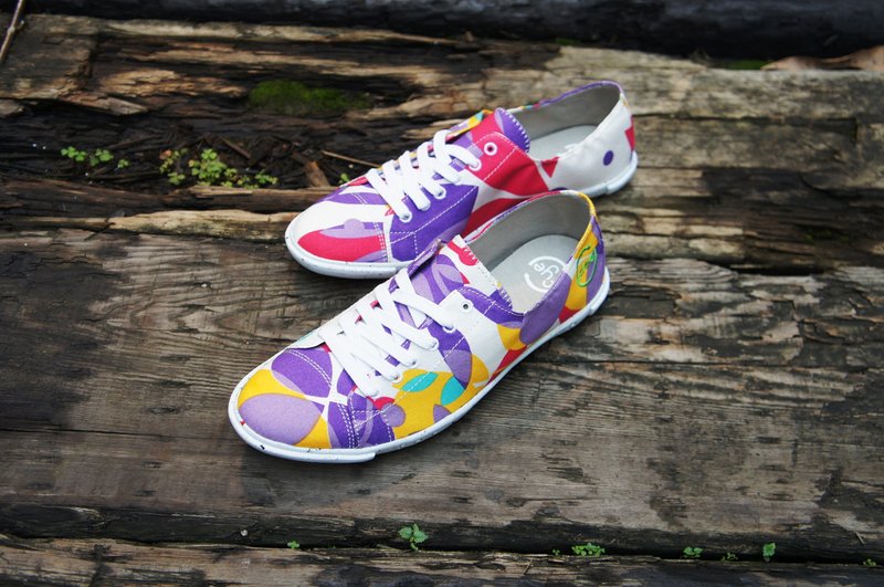 台湾制法国FYE环保鞋 法国有机棉服饰品牌ideo联名款(再回收概念,耐穿,不会分解)男.女款。 - 女款休闲鞋 - 其他材质 多色