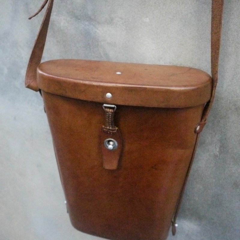 夕卡 Shika // Vintage bag 古董 老件 经典军用望眼镜包 {A1-104} - 侧背包/斜挎包 - 其他材质 咖啡色
