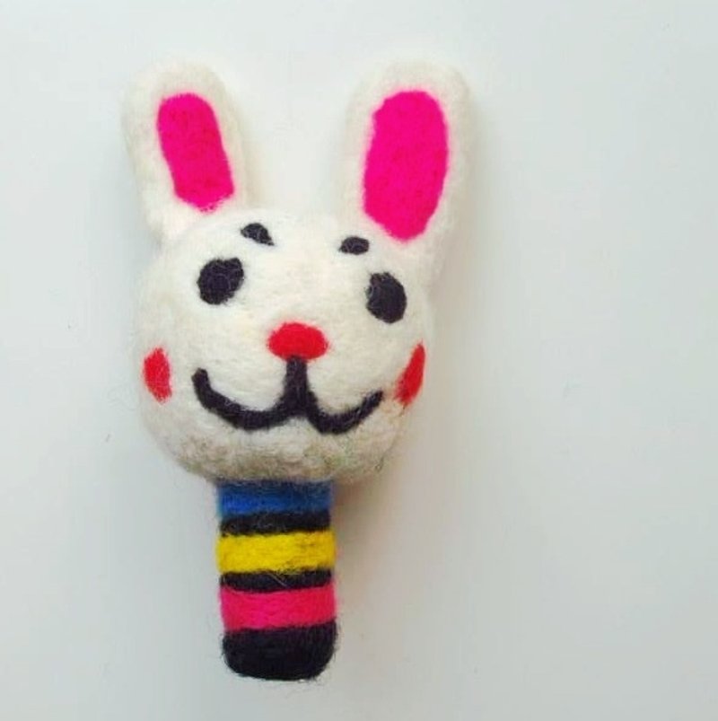Mew in Wonderland ─羊毛毡咻咻兔摆饰玩偶 - 摆饰 - 羊毛 白色