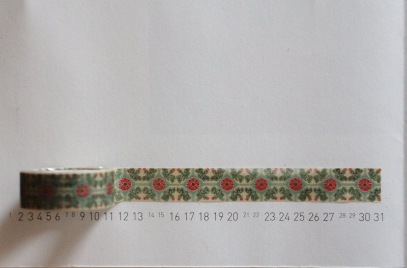 {::MAJOLICA:: FLORA MASKINGTAPE No.1-2}花砖纸胶带_黄的石榴花 - 纸胶带 - 纸 黄色