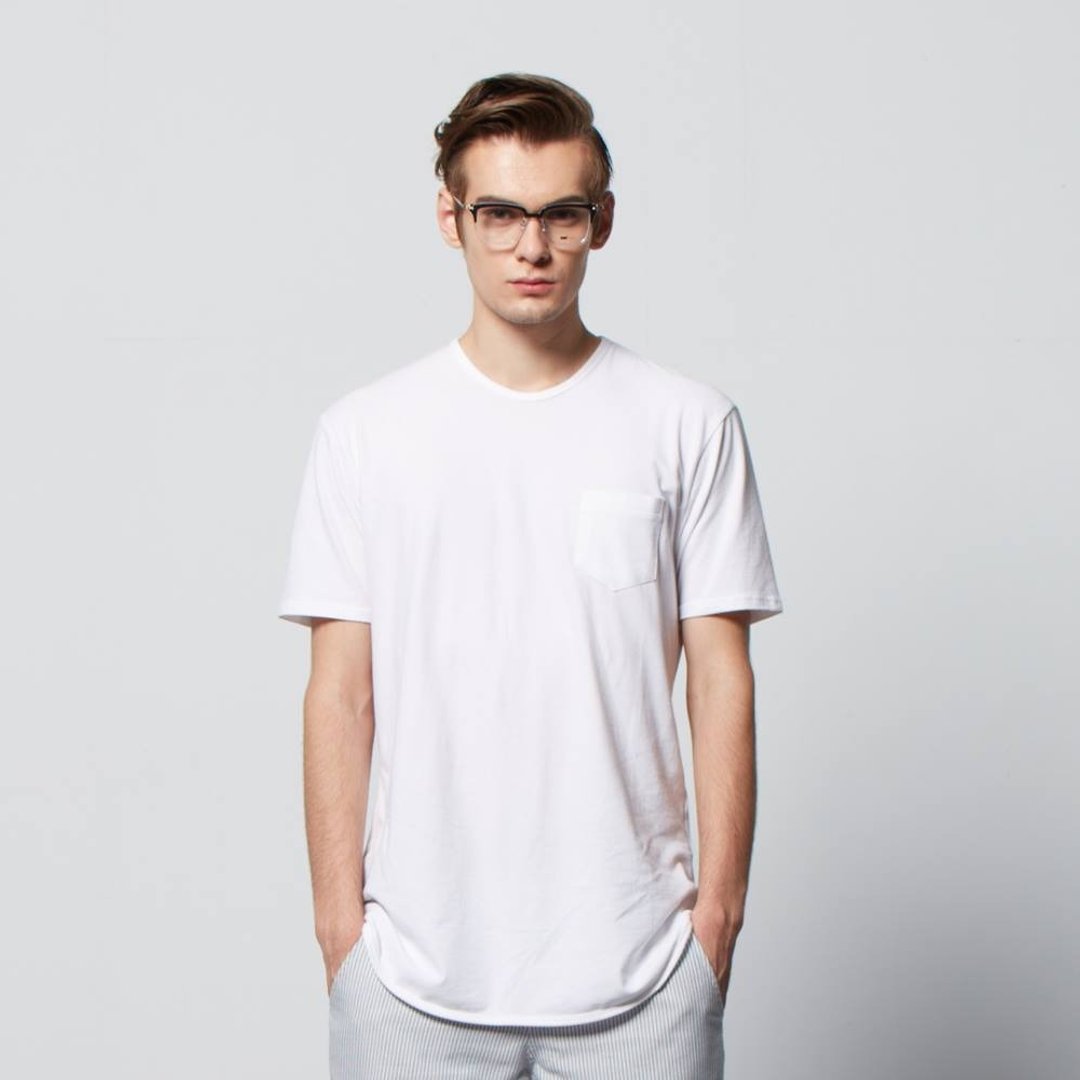 Stone'As T-shirt (LONG) / 加长 长版 白 Tee T-shirt - 男装上衣/T 恤 - 其他材质 白色