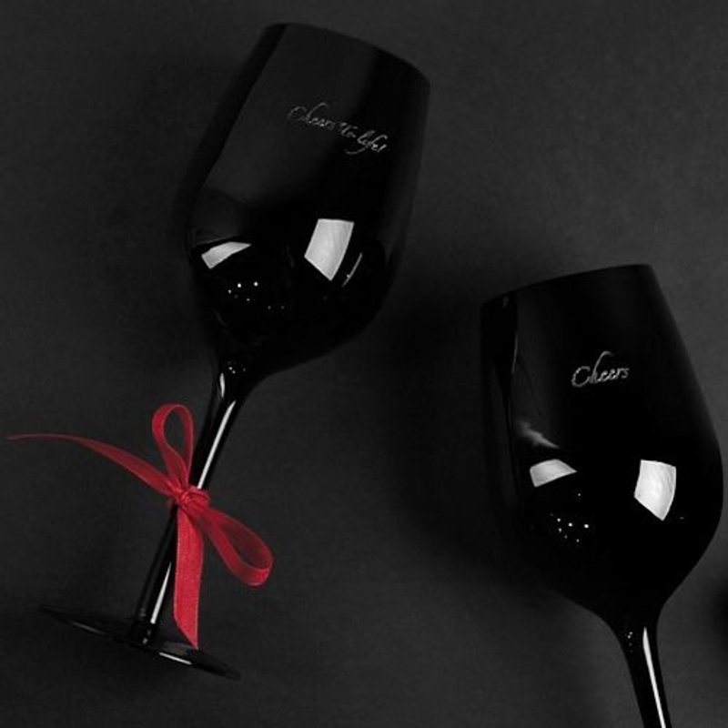 BLACK cup (高脚杯） - 厨房用具 - 玻璃 黑色