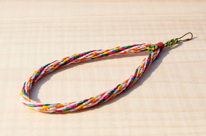 混色编织蚕丝蜡线相机绳 / 钥匙圈 - 多色蚕丝蜡绳 ( 定制化 ) - 证件套/卡套 - 防水材质 多色