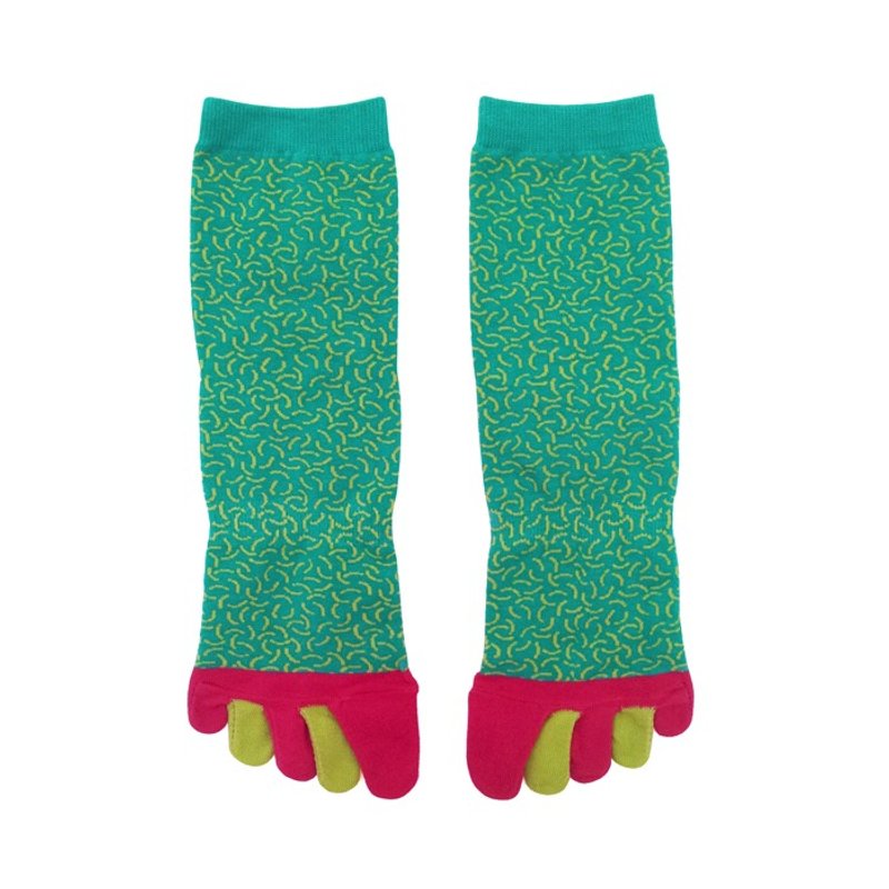 台湾外岛蔬果 / 黄绿 / 热情如果系列袜 - 袜子 - 棉．麻 绿色