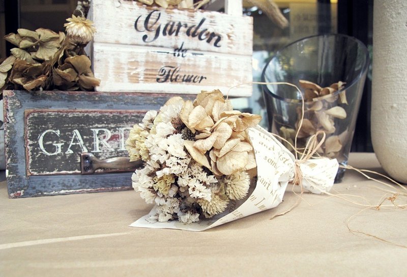 干燥花束S - 植栽 - 植物．花 白色