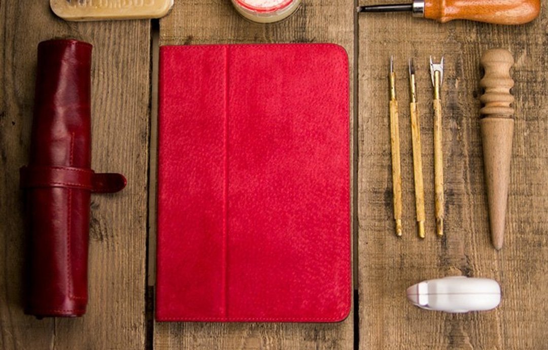 alto iPad mini 2/3 case 真皮保护套，Furbo mini - 红色 [可定制雷雕文字，需另外加购] 皮革 Leather Case - 其他 - 真皮 红色