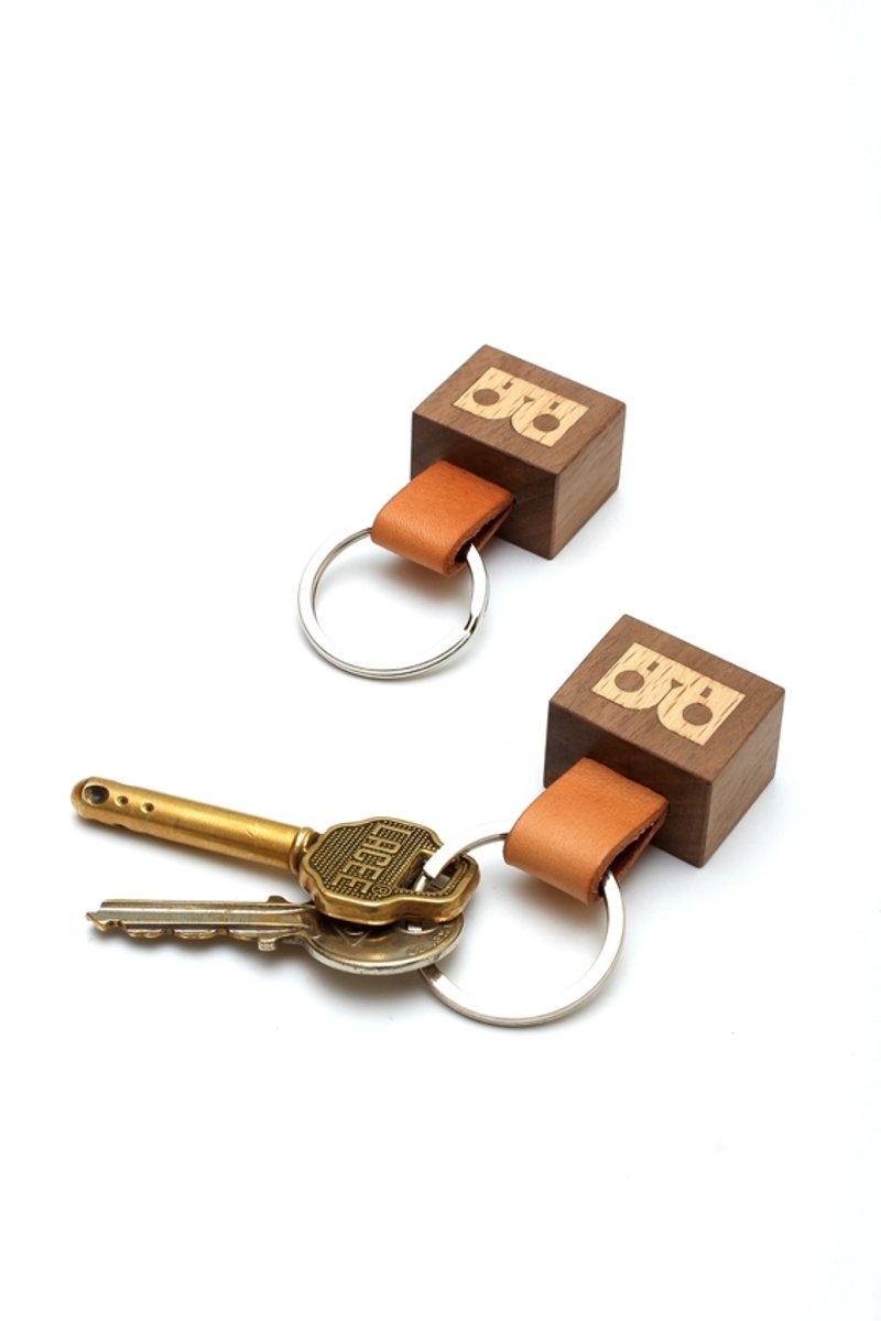 木制钥匙圈-(单个) - 钥匙链/钥匙包 - 木头 咖啡色