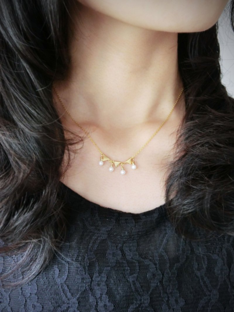 【小派对】珍珠项链 - 项链 - 宝石 金色