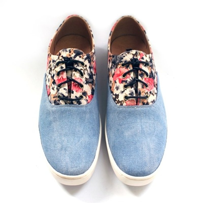 Two Tone Classic Original Sneakers M1107 FuxiaSkyblue - 男款休闲鞋 - 棉．麻 多色