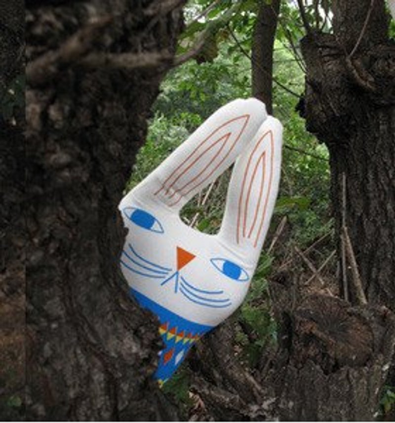 兔子 Pip -- 手作抱枕娃娃 - 枕头/抱枕 - 棉．麻 多色