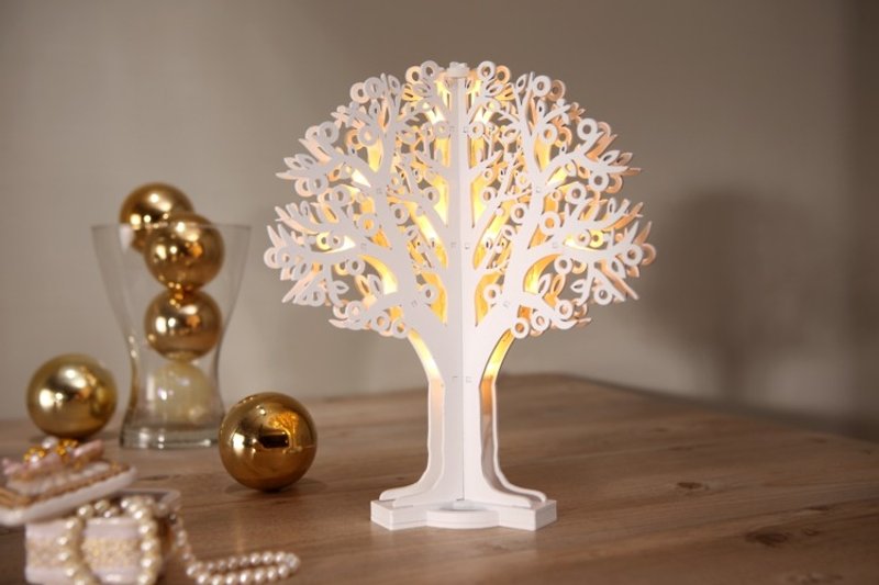 3D金钱树 - 灯具/灯饰 - 木头 白色