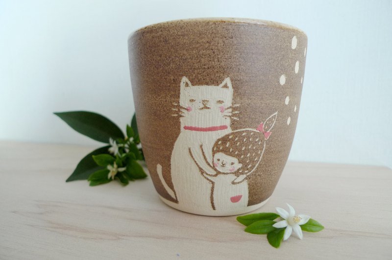 hug杯杯(仅1件) - 咖啡杯/马克杯 - 其他材质 咖啡色