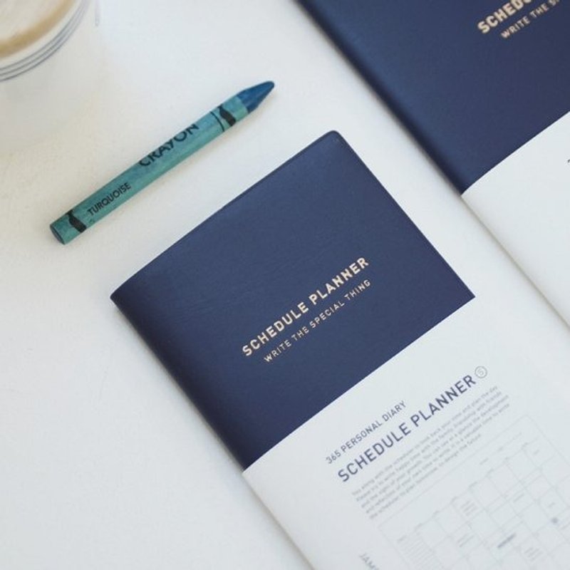 Dessin x Jamstudio-马卡龙无时效月志S-海军蓝,JSD78599 - 笔记本/手帐 - 纸 蓝色