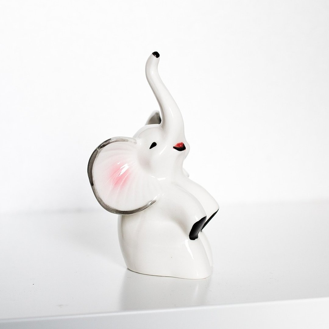OOPSY Home Decor - 小象戒指架 - RJB - 摆饰 - 其他材质 白色