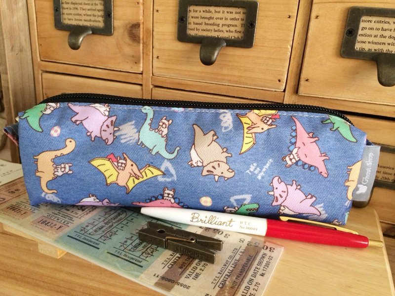 法斗笔袋-法斗侏罗纪 - 铅笔盒/笔袋 - 其他材质 蓝色