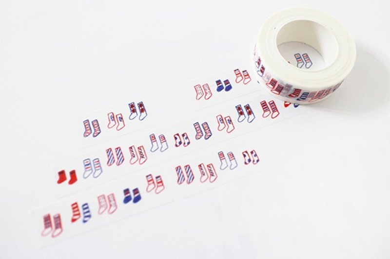 Maotu - 纸胶带 (装礼物的袜子们) - 纸胶带 - 纸 红色