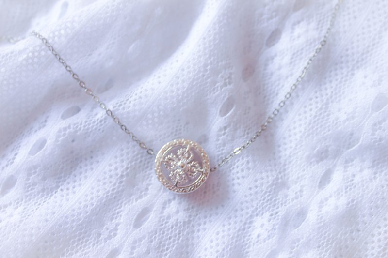 *弥露娜物语*白雪 短项链/雪花/圣诞节 - 项链 - 其他金属 灰色