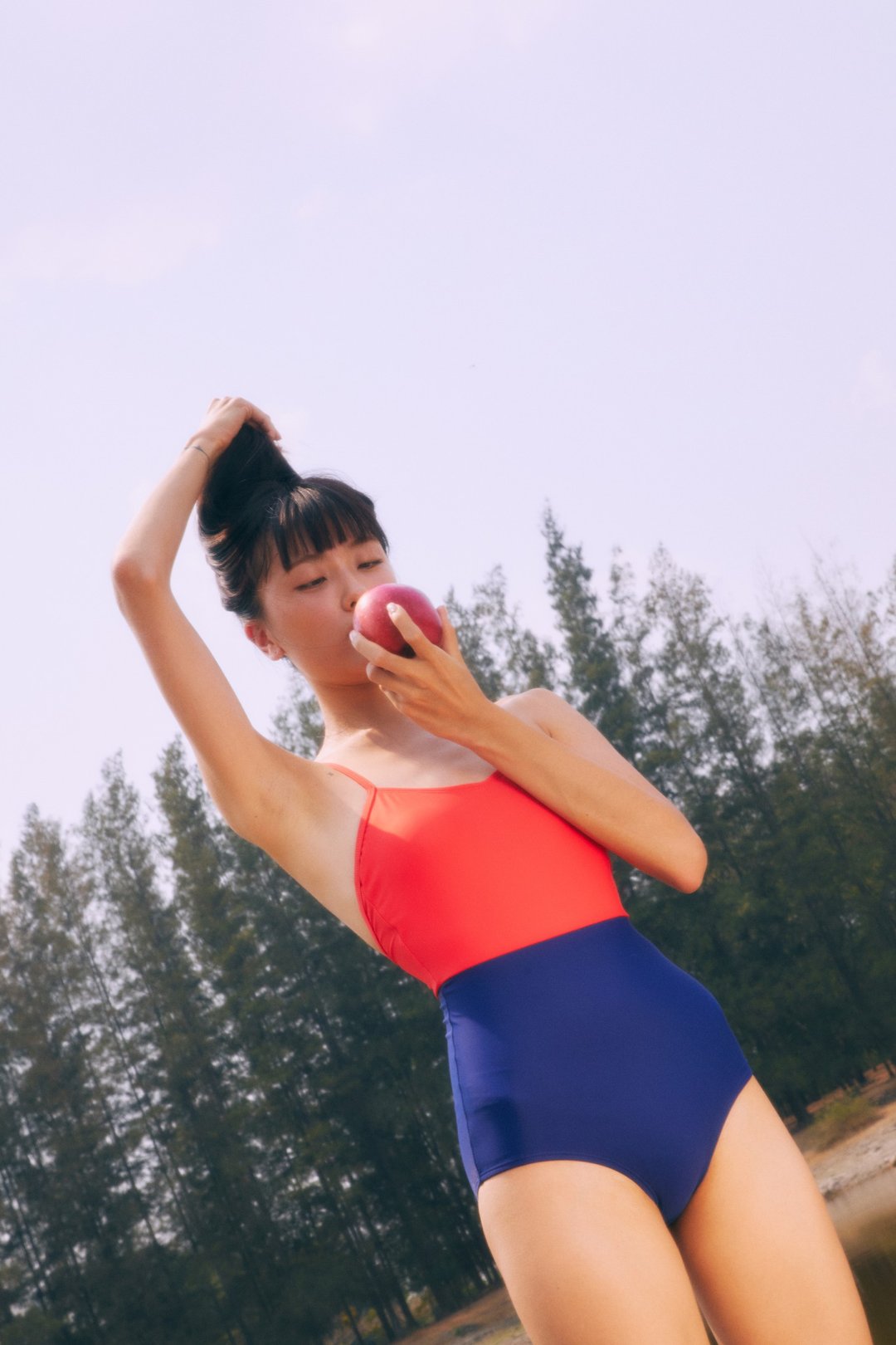 Aprilpoolday Swimwear / SKITTLES / Coral / L - 女装泳衣/比基尼 - 其他材质 红色