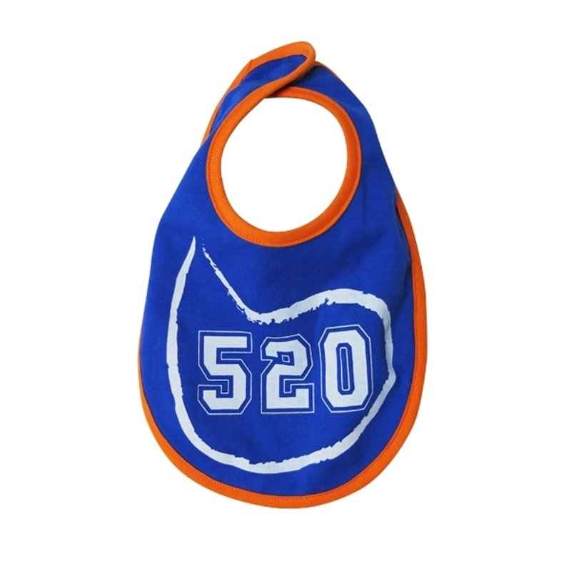 婴儿发声围兜_520 我爱你 - 围嘴/口水巾 - 其他材质 蓝色