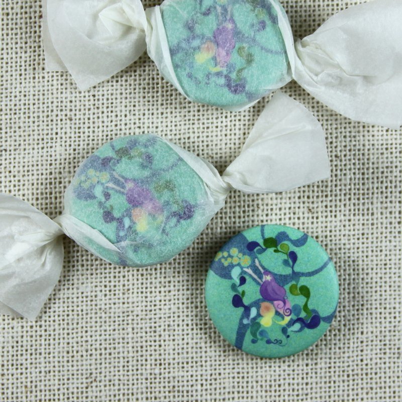 克里斯多插画森林-彩虹糖果别针(蓝) - 贴纸 - 塑料 蓝色